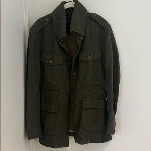 Women's Rag and Bone 100% cotton Olive Military Jacket very well constructed